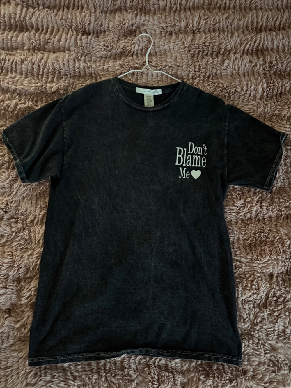 Altar'd State Black 'Don't Blame Me' Graphic Short Sleeve Tee